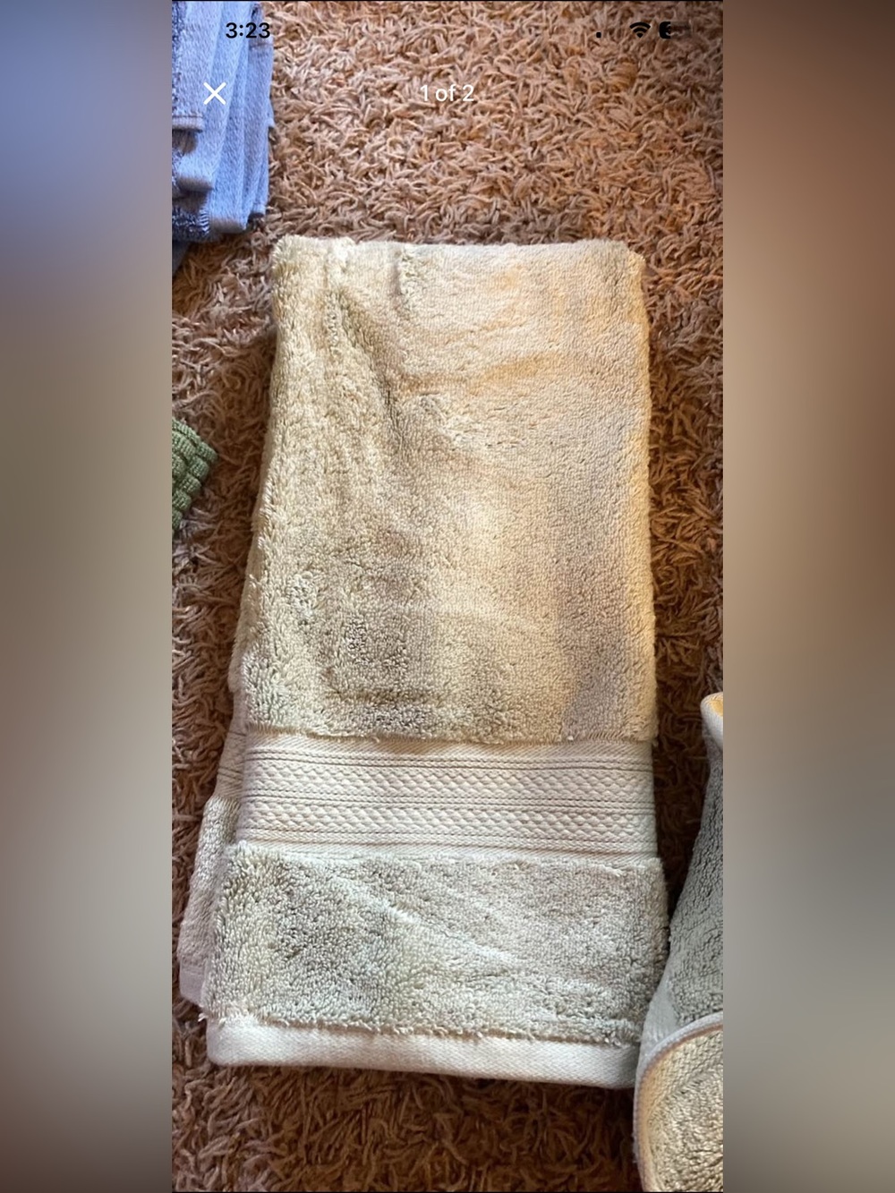 Kohl's luxury collection/sage/2/hand towel